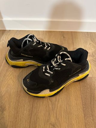 Balenciaga Triple S Black Yellow