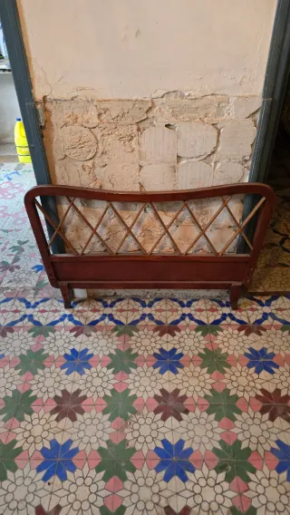 Cama Vintage Metal y Madera