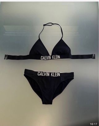 Bikini Calvin Klein Negro Talla 14/16