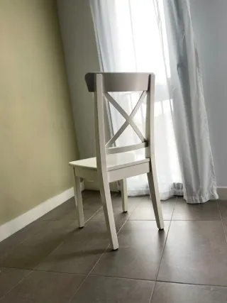 Juego 6 Sillas Rosentorp Ikea Blancas