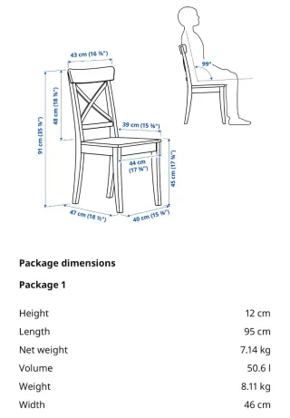 Juego 6 Sillas Rosentorp Ikea Blancas