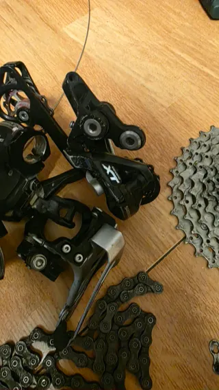 Desviador y Cassette Bicicleta Shimano XT