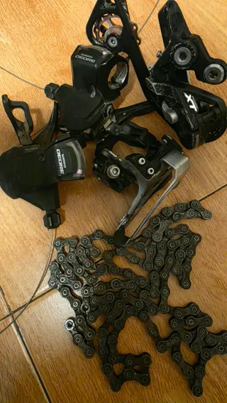 Desviador y Cassette Bicicleta Shimano XT