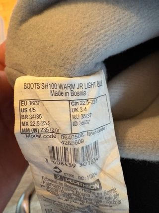 Botas agua/nieve Talla 36-37