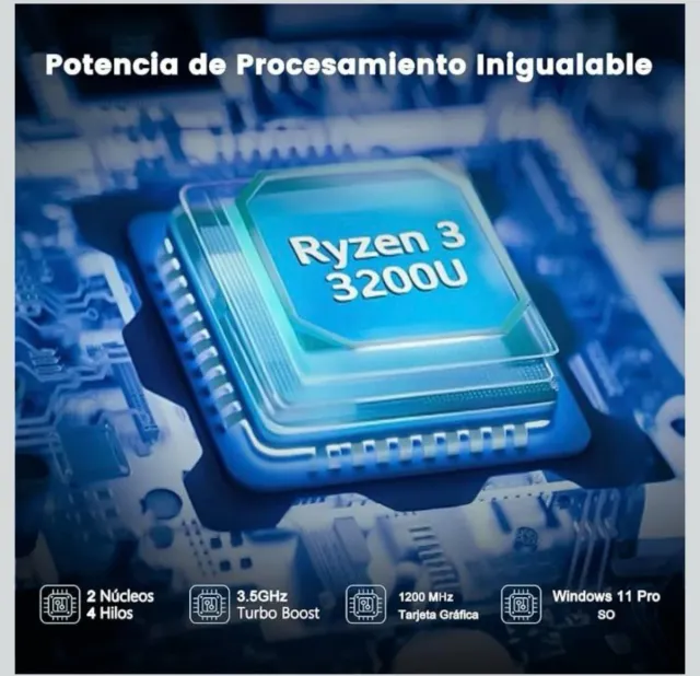 Ordenador Azeyou 15.6 FHD Ryzen 3 16Gb RAM 512Gb