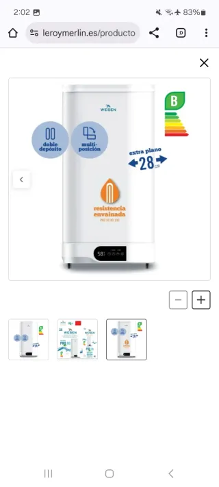 Termo eléctrico Wesen