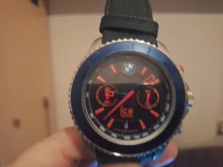 Reloj BMW Cronógrafo Negro y Plateado