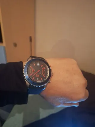 Reloj BMW Cronógrafo Negro y Plateado