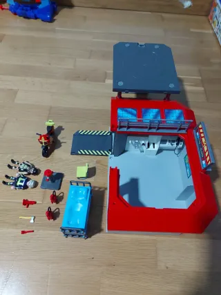 Estación de bomberos maletín Playmobil