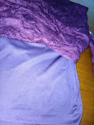 Vestido fiesta encaje talla XXXL rojo