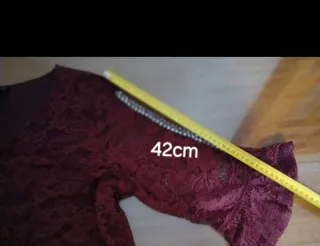 Vestido fiesta encaje talla XXXL rojo