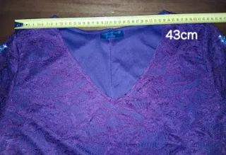 Vestido fiesta encaje talla XXXL rojo