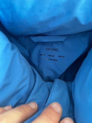 Chaqueta de esquí azul Oysho