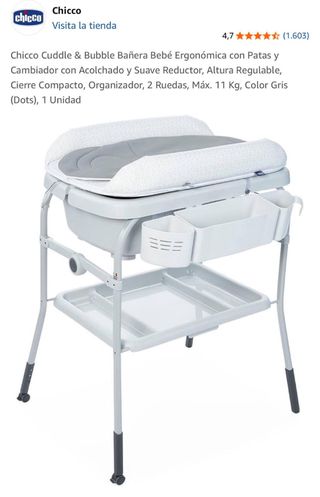 Bañera Bebé Chicco Cuddle & Bubble Gris