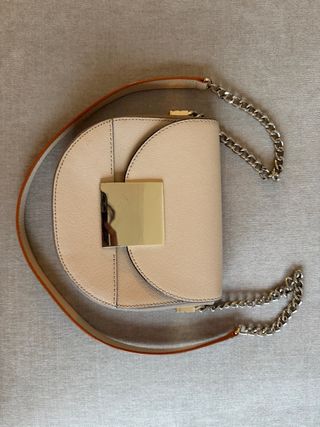 Bolso Purificación Garcia Beige y Dorado