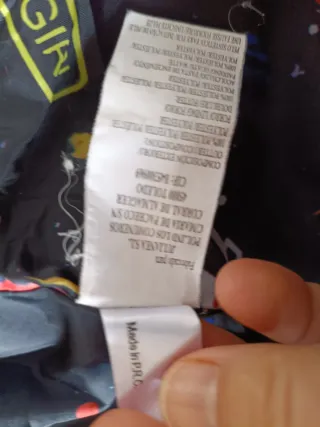 Chaqueta de plumas azul entallada mujer