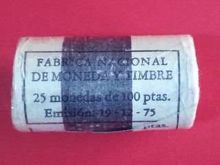 CARTUCHO 25 MONEDAS 100ptas. 1980*80