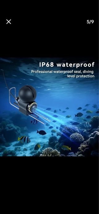 Cámara de pesca con visión nocturna