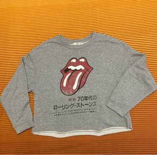 Sudadera Gris Mango Rolling Stones