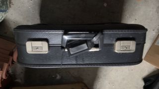 Maletas vintage antiguas de piel y lona