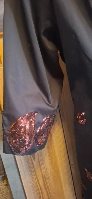 Chaqueta/Vestido negro Niza Lentejuelas T.44/46