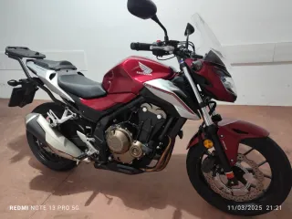 Honda CB500F Naked granate