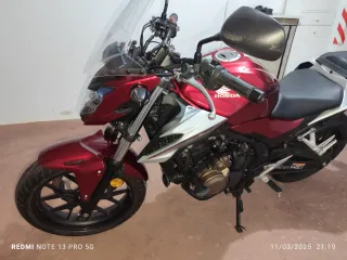 Honda CB500F Naked granate