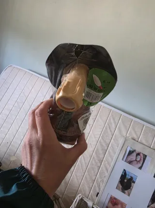 Lámpara de tela beige