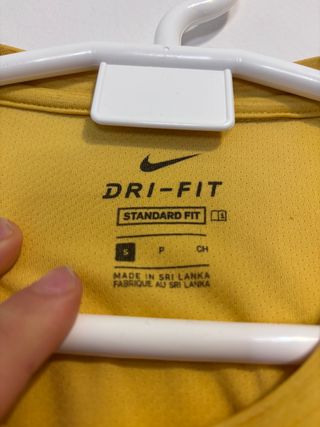 Camiseta Nike Dri-Fit Amarilla Talla S