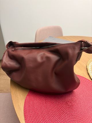 Bolso Biba Hobo Marrón Piel