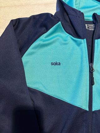 Chaqueta Soka SD Huesca Fútbol Azul/Turquesa