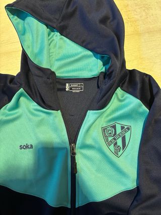 Chaqueta Soka SD Huesca Fútbol Azul/Turquesa