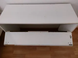 Mueble cabecero blanco 1m cajón guarda todo