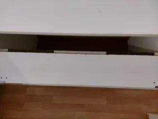 Mueble cabecero blanco 1m cajón guarda todo