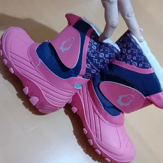Botas de agua niña rosas y azules. Talla 30