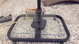 Cristal templado con abrazadera