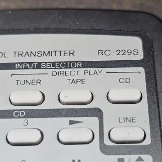 Mando Onkyo RC-229S equipo sonido