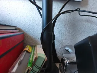 Doble Monitor con Lenovo Negro + soporte acero