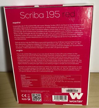 Woxter Scriba 195 v.2.0 Rojo - E-book (ROTO)