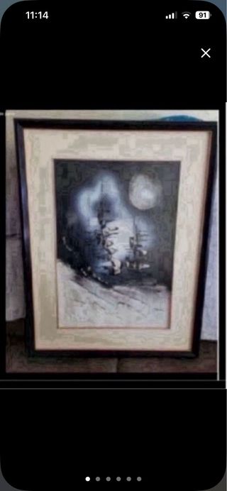 Cuadro relieve blanco y negro