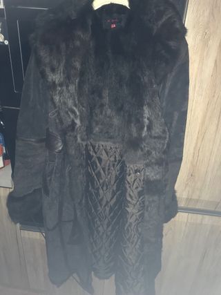 Cappotto scamosciato Derhy marrone taglia S