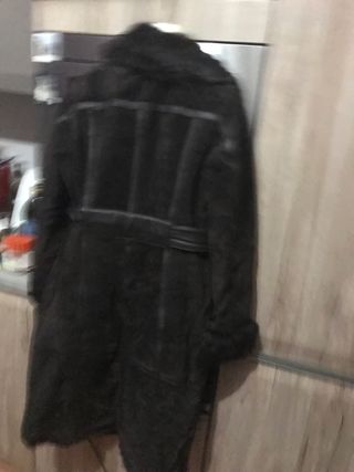 Cappotto scamosciato Derhy marrone taglia S