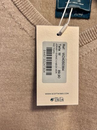 Jersey Scotta Lana Talla M Beige