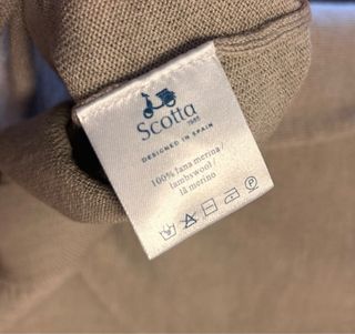 Jersey Scotta Lana Talla M Beige