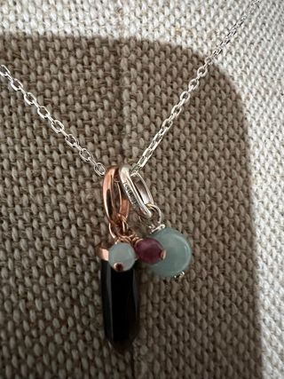 Cadena Tous Plata 925 con colgantes Tiny 2 y 1 cm