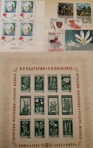 Flores 113 sellos+37 Hojas Bloques Nuevos MNH