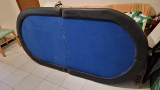 Mesa de Póker Plegable Azul