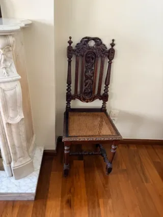 Silla de madera estilo s.XIX