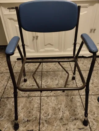 Silla WC Acolchada con Inodoro Portátil