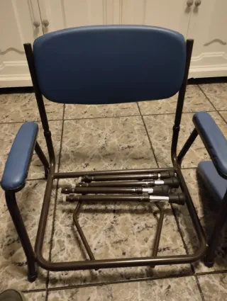 Silla WC Acolchada con Inodoro Portátil